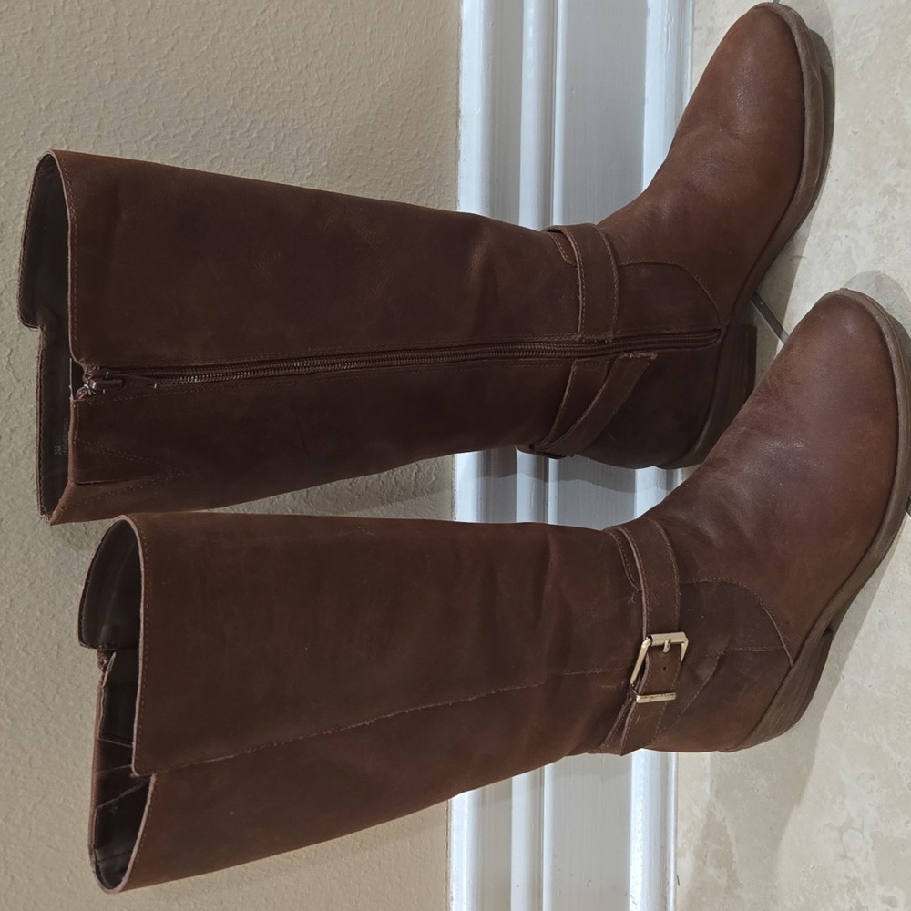 GB Girls Knee High Leather Boots Brown Size 3M from Dillard's - Picture 3 of 13